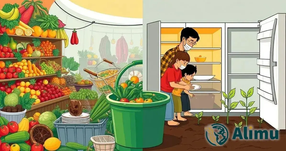 Como o desperdício de alimentos agrava a insegurança alimentar?